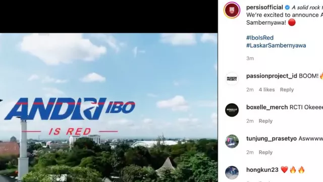 Kocak! Ini Perkenalan Andri Ibo Jadi Pemain Persis di Instagram - GenPI.co JATENG