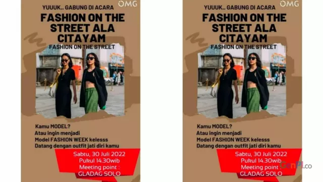 Ikuti Citayam Fashion Week, Ada Gladag Fashion Week di Solo, Lur! - GenPI.co JATENG