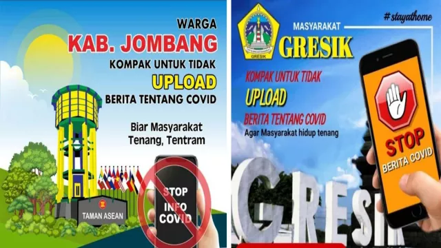 Komninfo Jatim: Poster Kampanye Stop Berita Covid-19 Hoax - GenPI.co JATIM