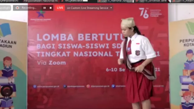 Hebat! Pelangi Tunjung K Juara 1 Lomba Bertutur Nasional - GenPI.co JATIM