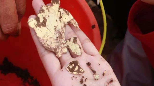 Emas Ditemukan di Situs Bhre Kahuripan, Bentuknya Kura-Kura - GenPI.co JATIM