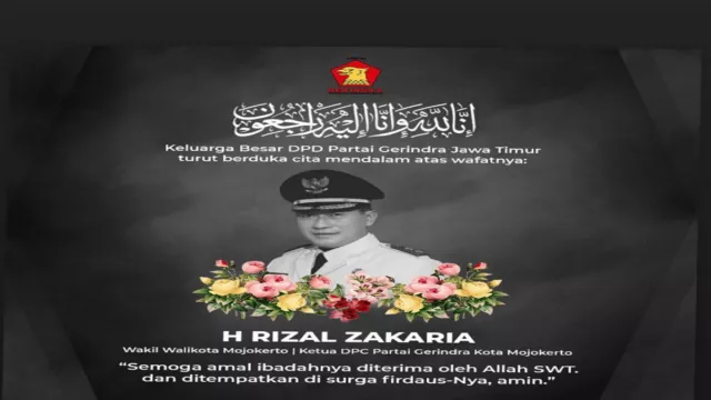 Wawali Mojokerto Wafat, Ketua DPD Gerindra Jatim: Putra Terbaik - GenPI.co JATIM