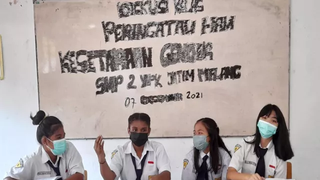 SMP 2 YPK Malang Kemas Cara Cantik Kenalkan HAM Pada Anak - GenPI.co JATIM