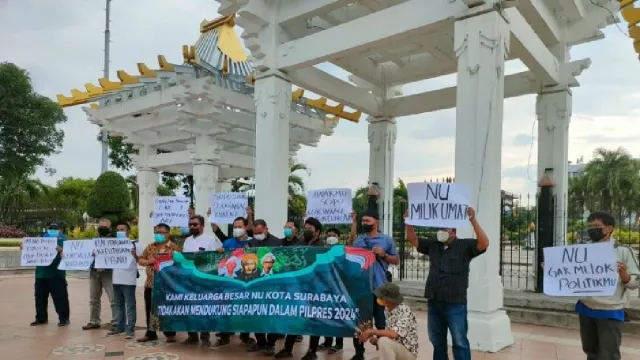 Komunitas Keluarga Besar NU Surabaya Ingatkan Jaga Netralitas - GenPI.co JATIM