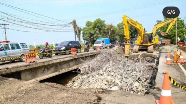 Jembatan Ngaglik Lamongan Selesai Sebelum Pelaksanaan Mudik - GenPI.co JATIM