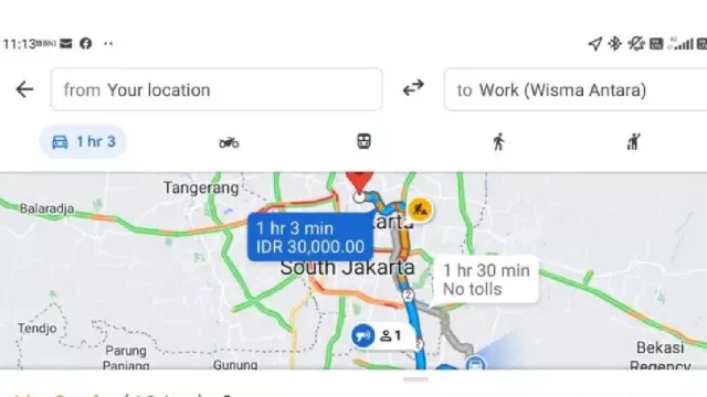 Asik, Google Maps Sediakan Fitur Estimasi Tarif Tol - GenPI.co JATIM
