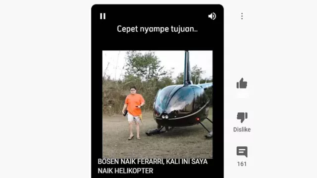 Bosan Naik Ferrari, Crazy Rich Surabaya Pilih Helikopter - GenPI.co JATIM