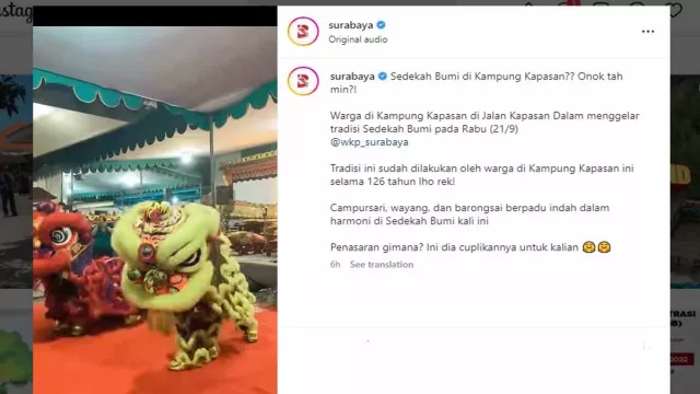 3 Fakta Menarik Sedekah Bumi di Kampung Kapasan Surabaya, Kamu Wajib Tahu - GenPI.co JATIM