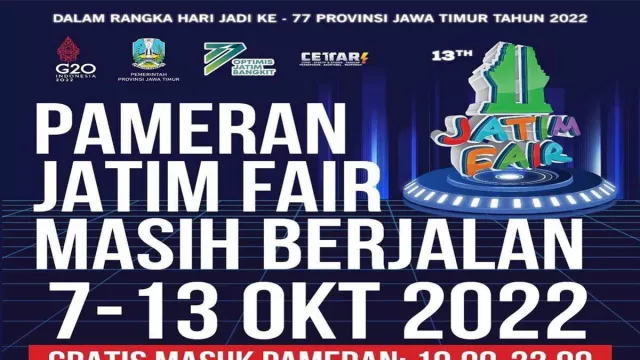 Pengumuman, Pameran Jatim Fair 2022 Tetap Berlangsung - GenPI.co JATIM