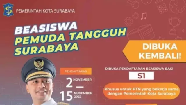 Beasiswa Pemuda Tangguh Surabaya Dibuka, Cek Syaratnya - GenPI.co JATIM