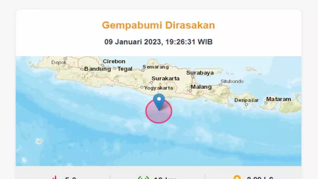 Gempa Magnitudo 5.6 Guncang Pacitan, Getaran Terasa Hingga Jawa Tengah - GenPI.co JATIM