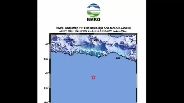 Gempa Magnitudo 5,1 di Malang, Kata BMKG Deformasi Lempeng Indo-Australia - GenPI.co JATIM