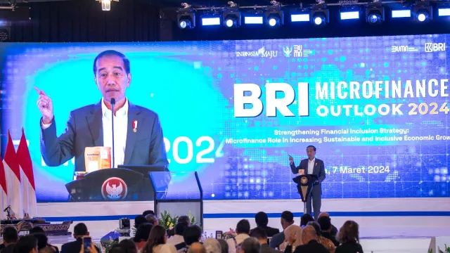 Presiden Apresiasi Komitmen BRI saat Pembukaan BRI Microfinance Outlook 2024 - GenPI.co JATIM