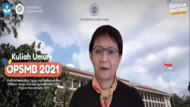 Kuliah Umum, Retno Marsudi Ungkap Perjuangan Akses Vaksin - GenPI.co JOGJA