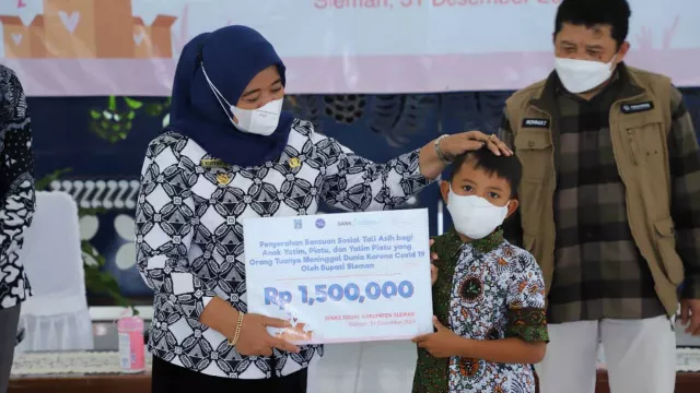 Hamdalah, Sleman Salurkan Bantuan ke Ratusan Anak Korban Covid-19 - GenPI.co JOGJA