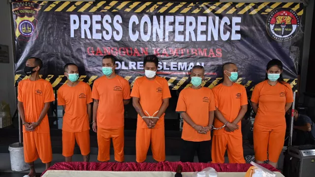 Buat Kejahatan, 1 Perempuan dan 7 Pria Ditangkap Polisi Sleman - GenPI.co JOGJA