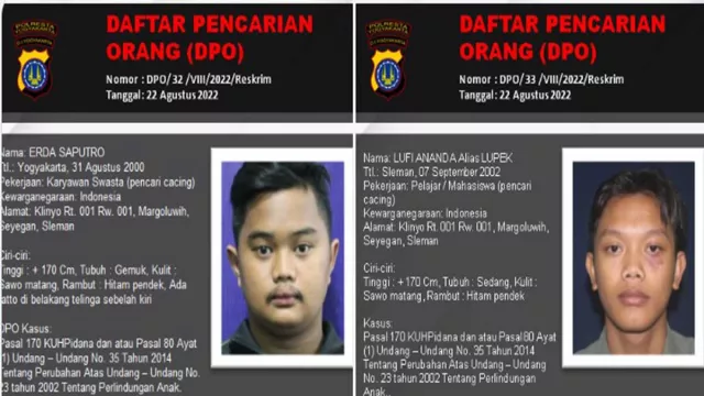Kasus Pengeroyokan, Polresta Yogyakarta Keluarkan DPO 2 Orang - GenPI.co JOGJA