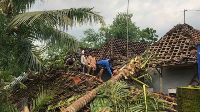 Dampak Angin Puting Beliung di Imogiri Bantul, Puluhan Rumah Rusak - GenPI.co JOGJA