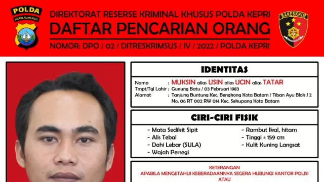 Muksin Saksi Kunci Korupsi Dispora Statusnya Resmi Masuk DPO - GenPI.co KEPRI