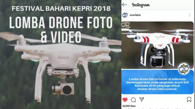 Meriahkan FBK 2018, Lomba Drone Foto & Video Kembali Digelar - GenPI.co