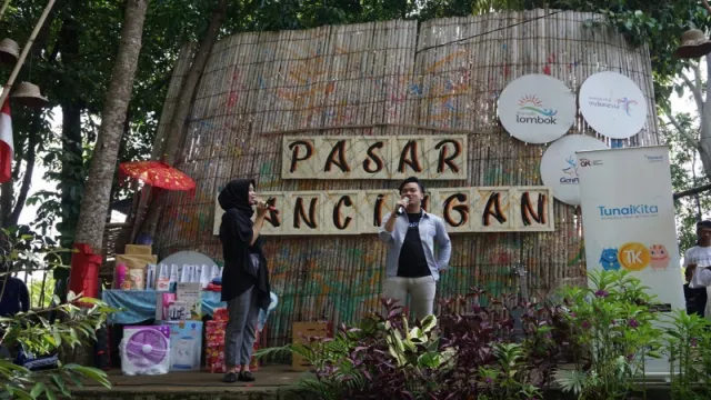 TunaiKita Turut Meriahkan Funwalk di Pasar Pancingan Lombok - GenPI.co