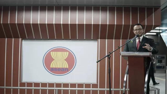 Gubernur Anies Resmikan Stasiun MRT ASEAN - GenPI.co