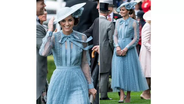 Bergaun Biru, Intip Cantiknya Kate Middleton di Royal Ascot 2019 - GenPI.co