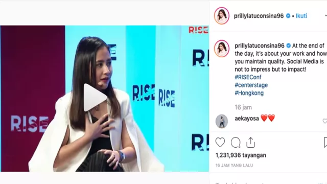 Keren! Prilly Latuconsina Bicara di Konferensi Teknologi Terbesar - GenPI.co