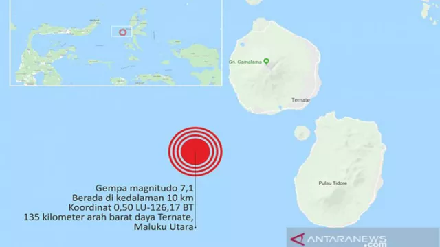 Gempa 7,2 SR di Maluku Utara, Tak Berpotensi Tsunami - GenPI.co Gempa 7,2 SR di Maluku Utara, Tak Berpotensi Tsunami - GenPI.co