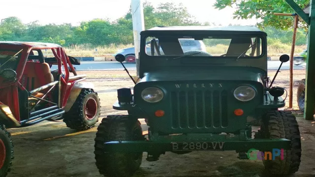 Mobil Jeep Perang Dunia II Mejeng di Tanjungpinang - GenPI.co