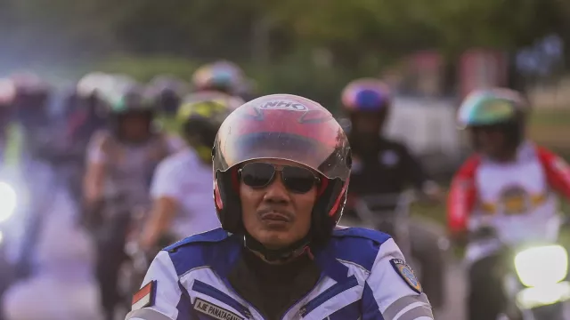 Promosi Safety Riding dan Potensi Pariwisata, Ratusan RX King Serbu Kota Selat Panjang - GenPI.co