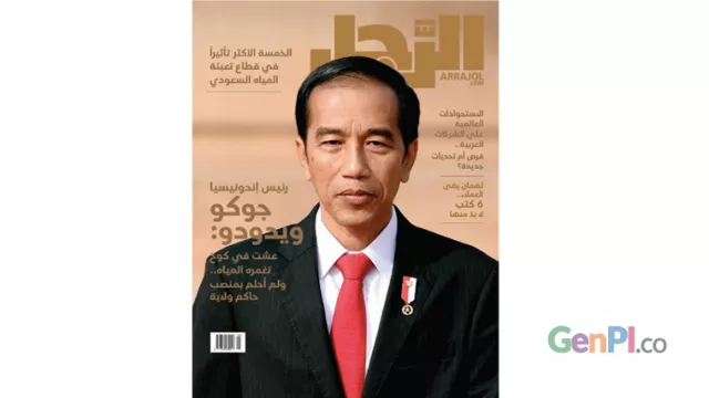 Presiden Jokowi Jadi Cover Majalah Elite Arrajol di Arab Saudi - GenPI.co