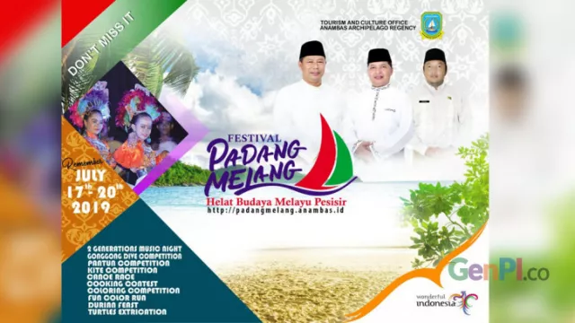 Festival Padang Melang 2019 Angkat Budaya Melayu Pesisir - GenPI.co