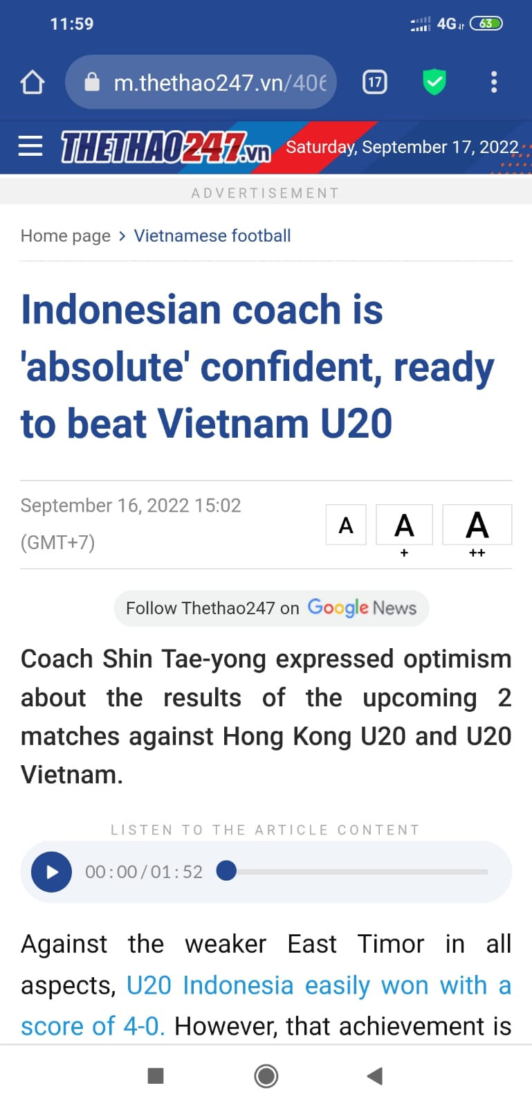 Shin Tae Yong Tebar Ancaman ke Vietnam U-19, Media Lokal Mulai Resah