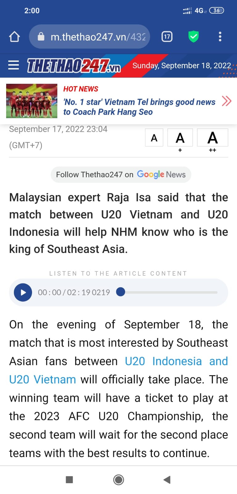 Lawan Vietnam, Timnas Indonesia U-19 Didukung Pengamat Malaysia