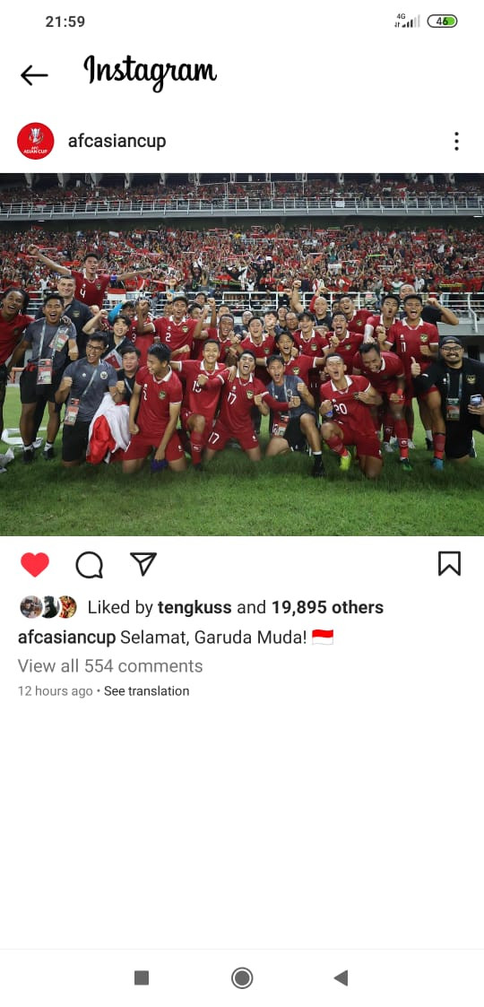 Timnas Indonesia U-19 Menggila di Asia, AFC Beri Pesan Menyentuh