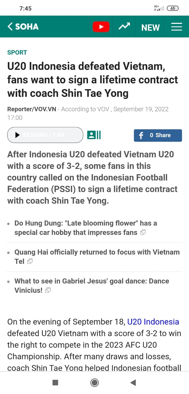 Timnas Indonesia Kontrak Shin Tae Yong Selamanya, Media Vietnam Resah