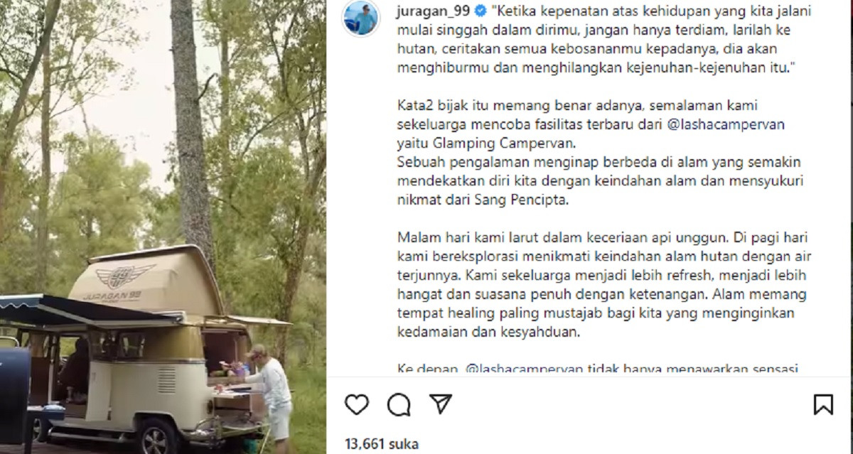 Intip Liburan Menggunakan Campervan ala Juragan 99 di Malang