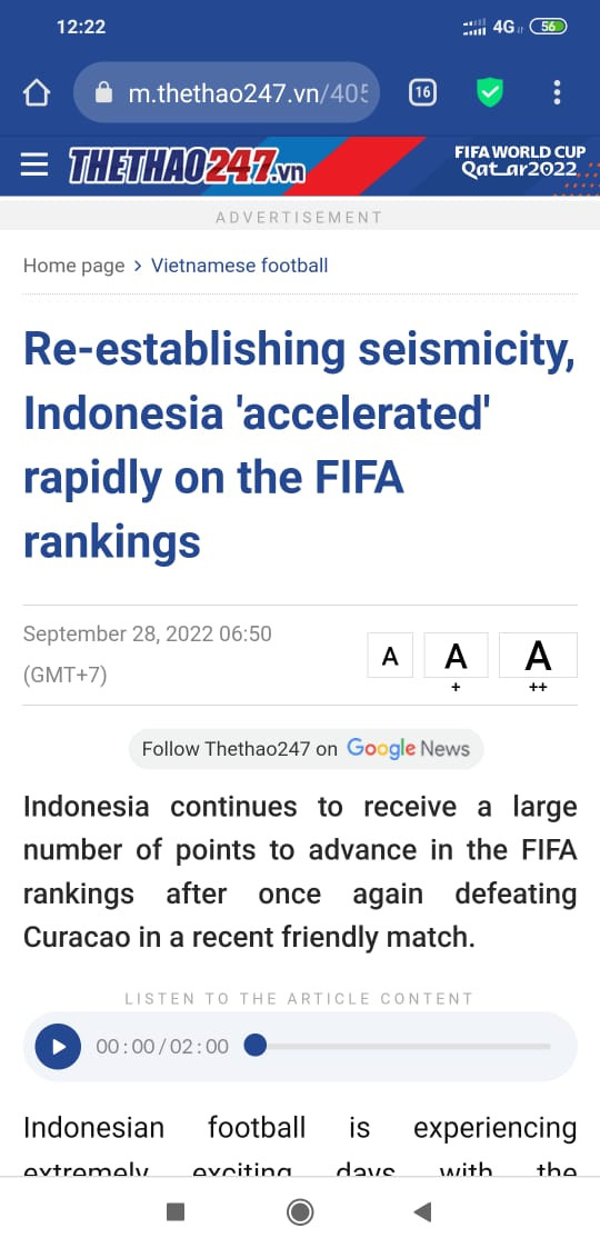 Media Vietnam Takjub Ranking FIFA Timnas Indonesia Melonjak Tajam