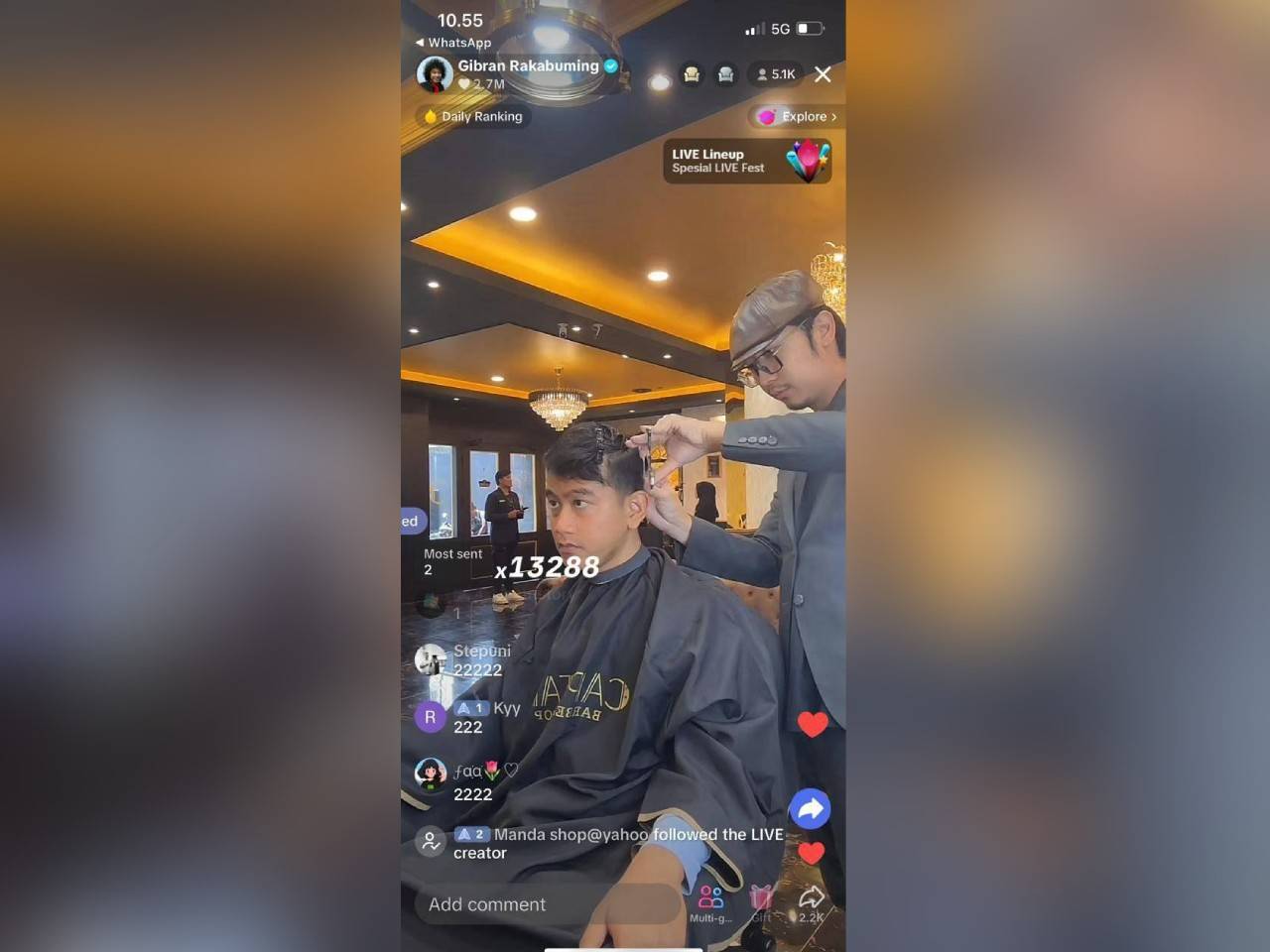 Gibran Cetak Rekor Baru, Kalahkan Anies Dalam Views Live TikTok - GenPI.co