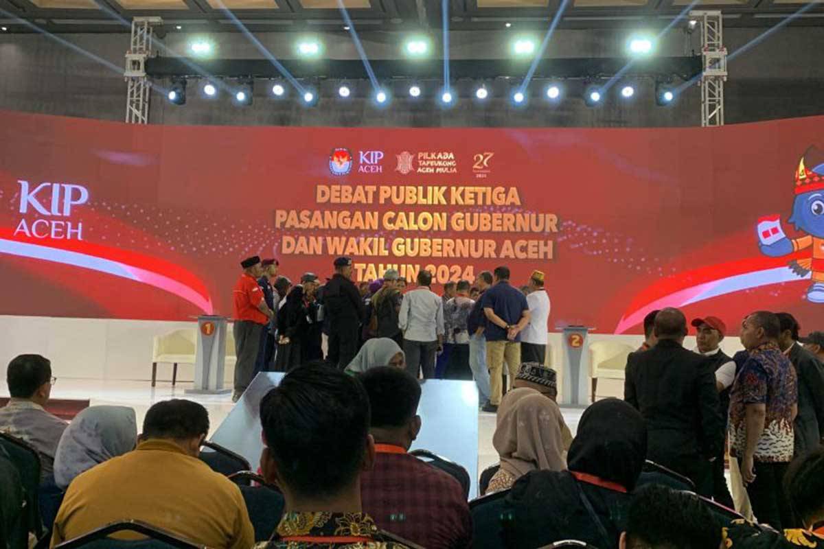 KIP Sebut Durasi Selesai saat Muncul Kericuhan di Debat Ketiga Pilkada Aceh