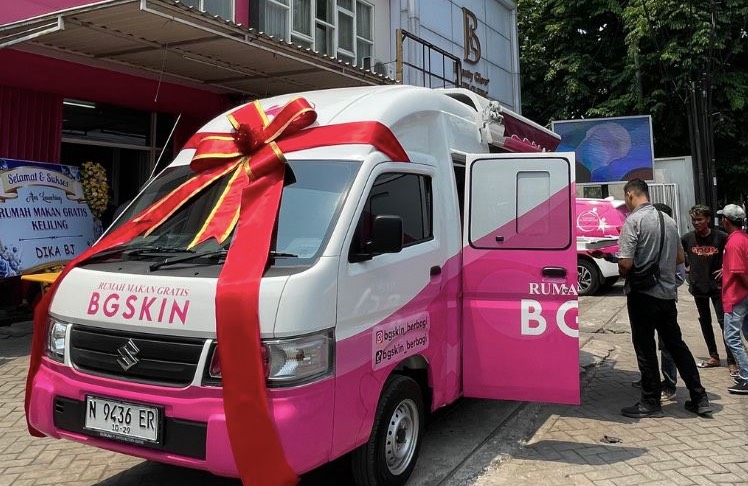 Rumah Makan Gratis BGSKIN Hadir dalam Bentuk Warung Mobil