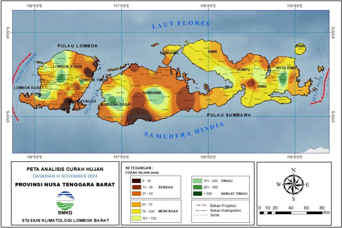 NTB Masuk Puncak Musim Hujan, BMKG Minta Warga Waspada Bencana Hidrometerologi