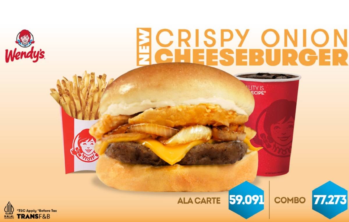 Crispy Onion Cheeseburger dari Wendy’s Jadi Pilihan Sempurna untuk Berbuka Puasa