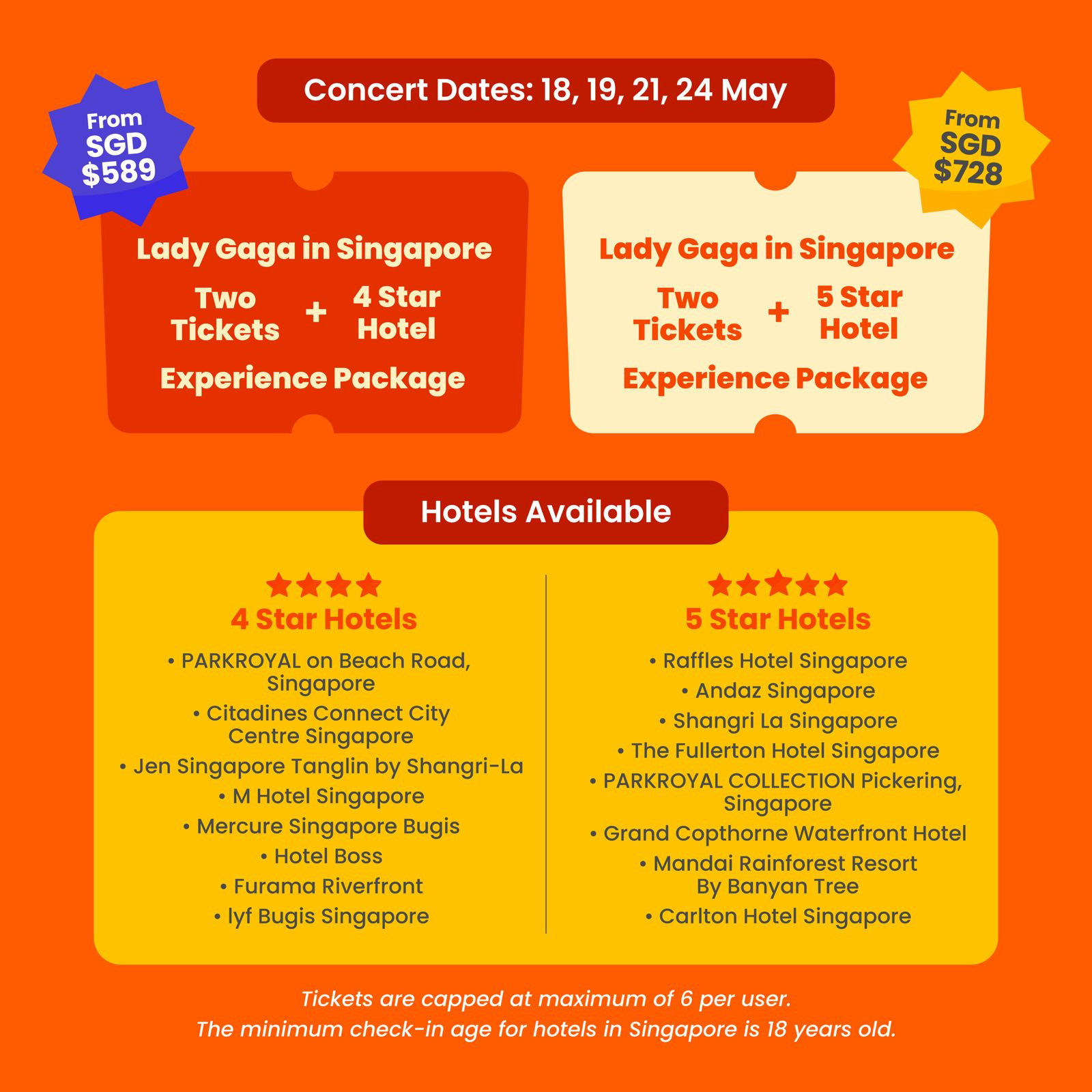 Lady Gaga Konser di Singapura, Member Klook Dapat Akses Presale Tiket