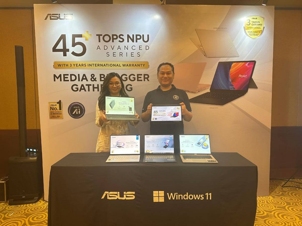 ASUS Dominasi Pasar dengan Laptop AI 45+ TOPS, Tawarkan Performa Super