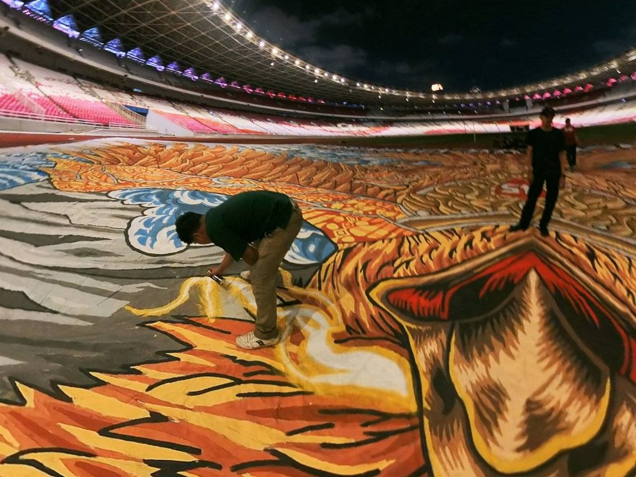 Jelang Timnas Indonesia vs China, La Grande Indonesia Siapkan Tifo Spesial
