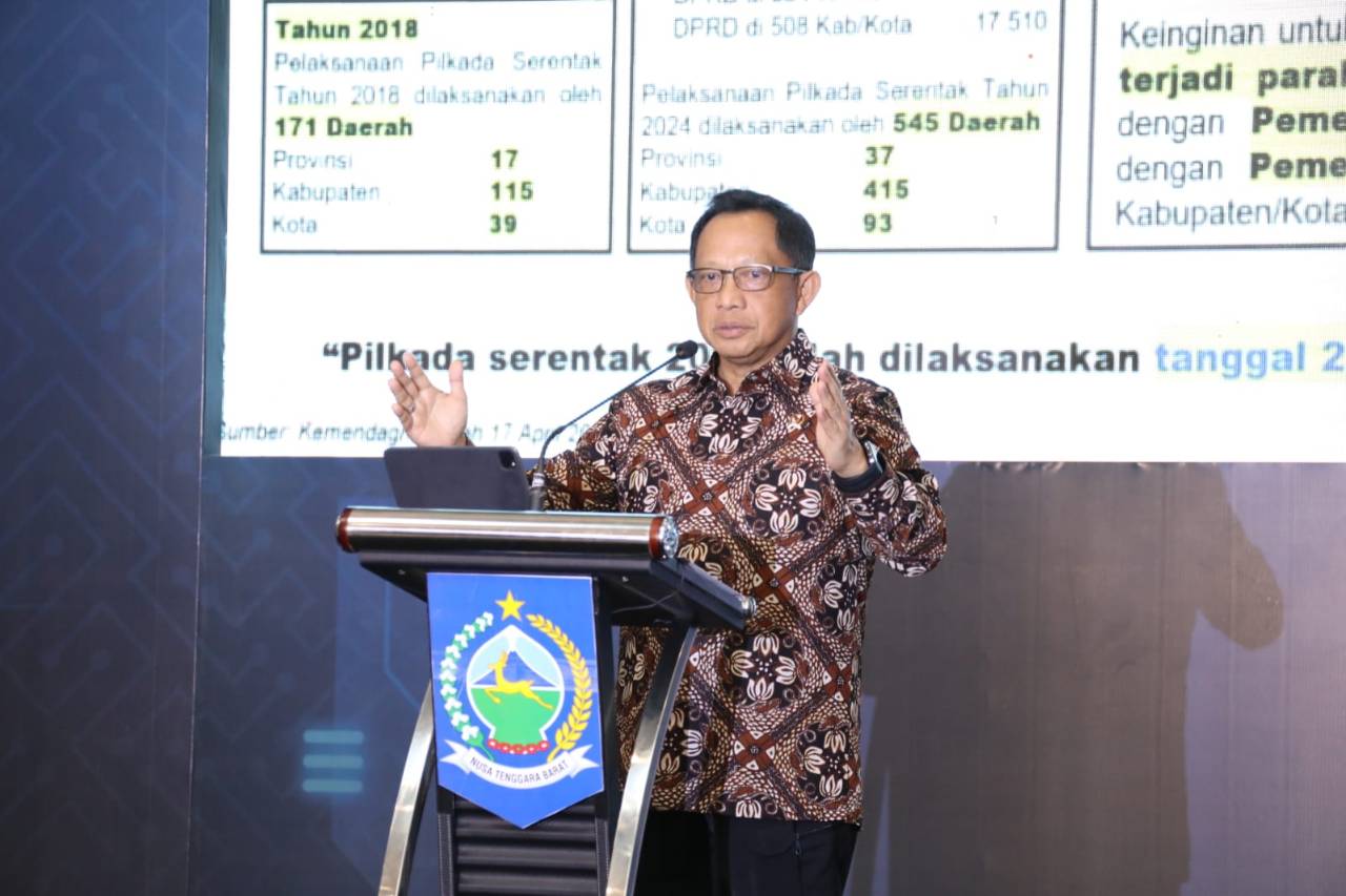 Mendagri Soroti Pertumbuhan Ekonomi Provinsi Nusa Tenggara Barat