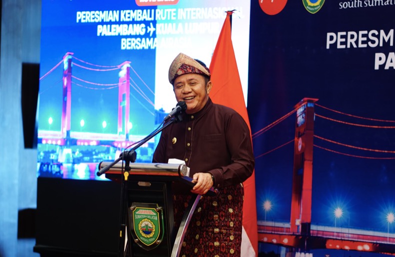Resmikan Rute Penerbangan Palembang–Kuala Lumpur, Herman Deru: Ini Jadi Simbol Kebangkitan Ekonomi Sumsel