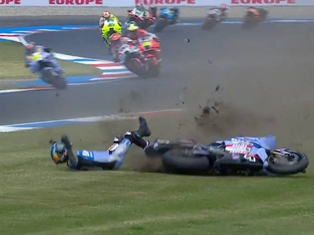 Tekanan Rem Jadi Biang Kerok Alex Marquez Jatuh di MotoGP Belanda 2025